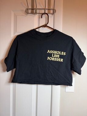 Assholes Live Forever Crop Top